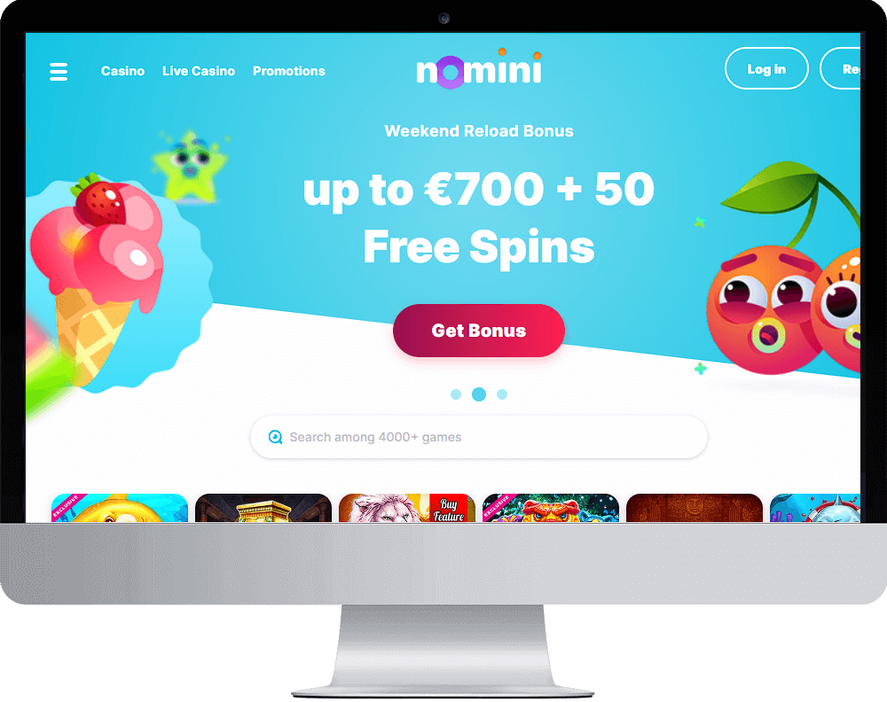 Nomini Casino on desktop