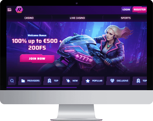 Roby Casino on desktop